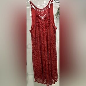 Vanity Boutique size Medium burnt orange/rust dress